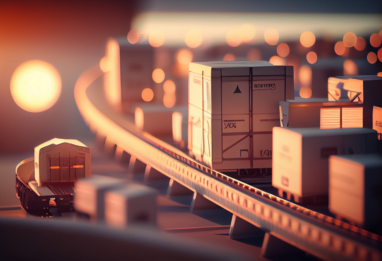paper like bridge with cars